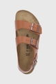 καφέ Δερμάτινα σανδάλια Birkenstock Milano