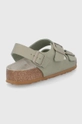 Birkenstock sandały skórzane Milano Cholewka: Skóra naturalna, Wnętrze: Materiał tekstylny, Skóra zamszowa, Podeszwa: Materiał syntetyczny