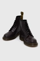 Kožená obuv Dr. Martens burgundské