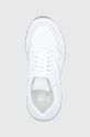 biały Michael Kors buty skórzane Miles 42F9MIFS2S.085