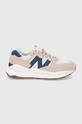 Boty New Balance M5740cbb semišová kůže béžová M5740CBB