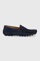 Semišové mokasíny Paul&Shark casual námořnická modř 21418024.13.BLUE