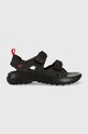 Σανδάλια The North Face HEDGEHOG SANDL III δέρμα σαμουά μαύρο NF0A46BHKT01