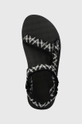 black Teva sandals