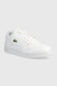 Lacoste sneakersy skórzane 743SMA0023.21G biały SS23