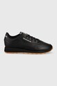 Δερμάτινα αθλητικά παπούτσια Reebok Classic GY0954 CLASSIC LEATHER φλατ μαύρο GY0954.100008493