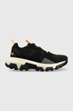 Caterpillar sneakersy zamszowe platforma czarny P110597.BLACK