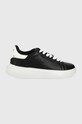 ACBC scarpe finta pelle fiore nero SHMI.100