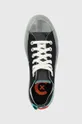 black Converse plimsolls