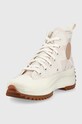 Shoes Converse trainers run star hike 172714C beige
