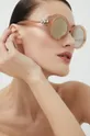 srebrny Swarovski okulary przeciwsłoneczne Damski