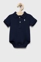 Βαμβακερά φορμάκια για μωρά Polo Ralph Lauren Βρεφικό προϊόν σκούρο μπλε 320735043003