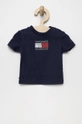 granatowy Tommy Hilfiger t-shirt niemowlęcy Dziecięcy