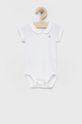 biały United Colors of Benetton body bawełniane niemowlęce Dziecięcy