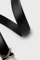 Δερμάτινη ζώνη Calvin Klein μαύρο