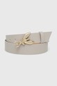 Patrizia Pepe curea de piele Planet friendly gri CW0471.L001