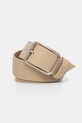 Шкіряний ремінь Patrizia Pepe Gift Box бежевий CW6409.L001