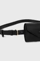 Кожаный ремень с поясной сумочкой Coccinelle чёрный