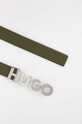 HUGO pasek skórzany 50470629 50470629 zielony AW22