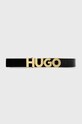 Kožený opasok HUGO čierna 50470629
