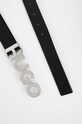 Kožený pásek HUGO 50470629 černá AW22