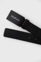 Kožený opasok Hugo 50440913 čierna SS22