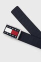 Kožený opasok Tommy Jeans AM0AM08217.PPYY tmavomodrá SS22