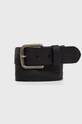 Guess Pasek skórzany czarny BM7508.LEA40