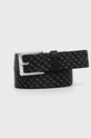 Guess Pasek skórzany czarny BM7510.LEA35