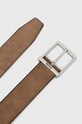 BOSS pasek zamszowy 50471322 brązowy SS23