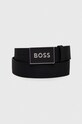 BOSS pasek skórzany czarny 50471333