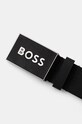 Kožený pásek BOSS 50471333 černá AA00