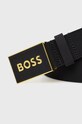 Kožený pásek BOSS 50471333 černá AA00