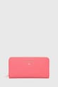 Patrizia Pepe portfel skórzany skóra licowa różowy CQ4879.L001