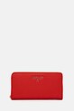 Кожен портфейл Patrizia Pepe гладка кожа червен CQ4879.L001