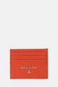 Patrizia Pepe etui na karty skórzane Gift Box pomarańczowy CQ7001.L001