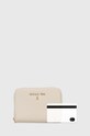 Kožená peněženka Patrizia Pepe CQ8512.L001 béžová