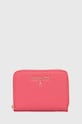 Patrizia Pepe portfel skórzany skóra licowa różowy CQ8512.L001