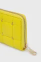 Δερμάτινο πορτοφόλι Patrizia Pepe κίτρινο
