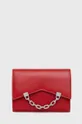 czerwony Karl Lagerfeld portfel skórzany 220W3212 Damski