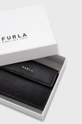 μαύρο Δερμάτινο πορτοφόλι Furla