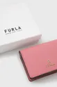 ružová Kožená peňaženka Furla