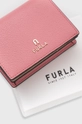 μωβ Δερμάτινο πορτοφόλι Furla