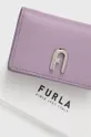 fialová Kožená peňaženka Furla