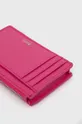 Δερμάτινο πορτοφόλι BOSS ροζ