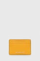 MICHAEL Michael Kors etui na karty skórzane etui na karty żółty 34F9GF6D0L
