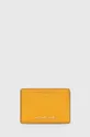 κίτρινο Δερμάτινη θήκη για κάρτες MICHAEL Michael Kors Γυναικεία