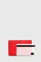 κόκκινο Δερμάτινη θήκη για κάρτες MICHAEL Michael Kors