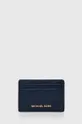 σκούρο μπλε Δερμάτινη θήκη για κάρτες MICHAEL Michael Kors Γυναικεία