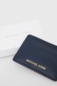 Αξεσουάρ Δερμάτινη θήκη για κάρτες MICHAEL Michael Kors 34F9GF6D0L σκούρο μπλε